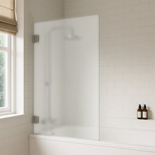 Satin Toughened Glass Bath Screens With Hinges